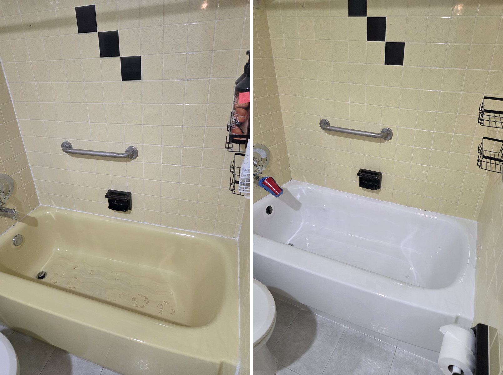 Bathtub refinishing before and after
