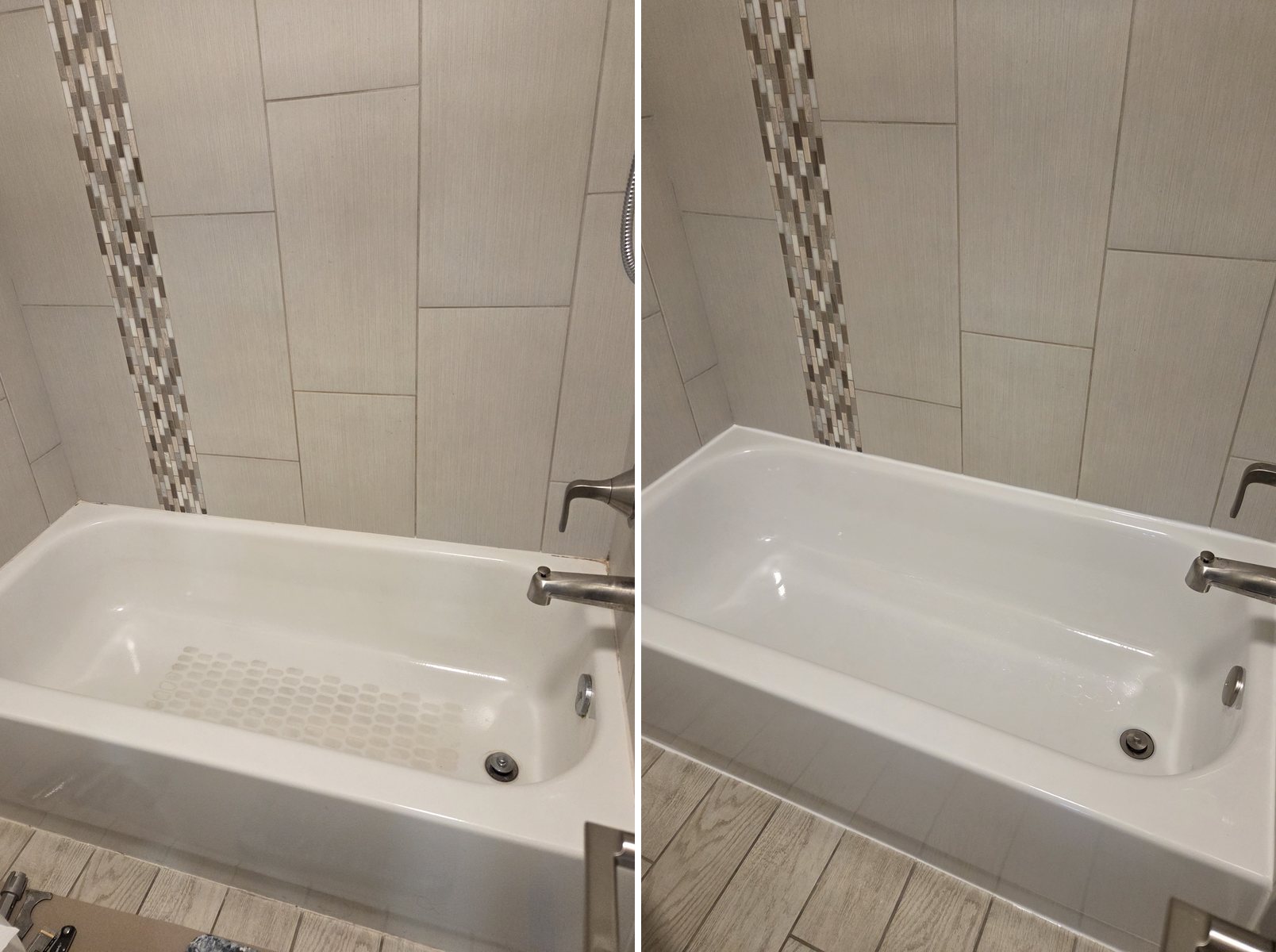 Bathtub refinishing before and after