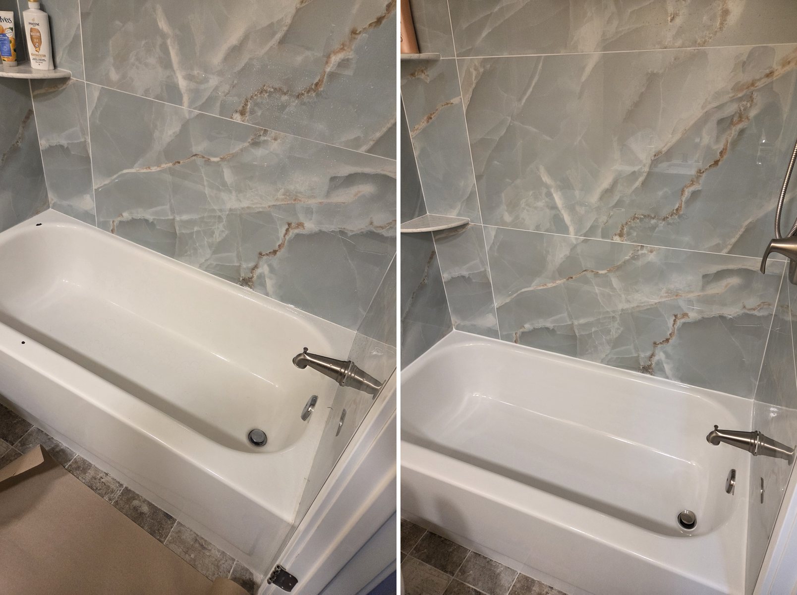 Bathtub refinishing before and after