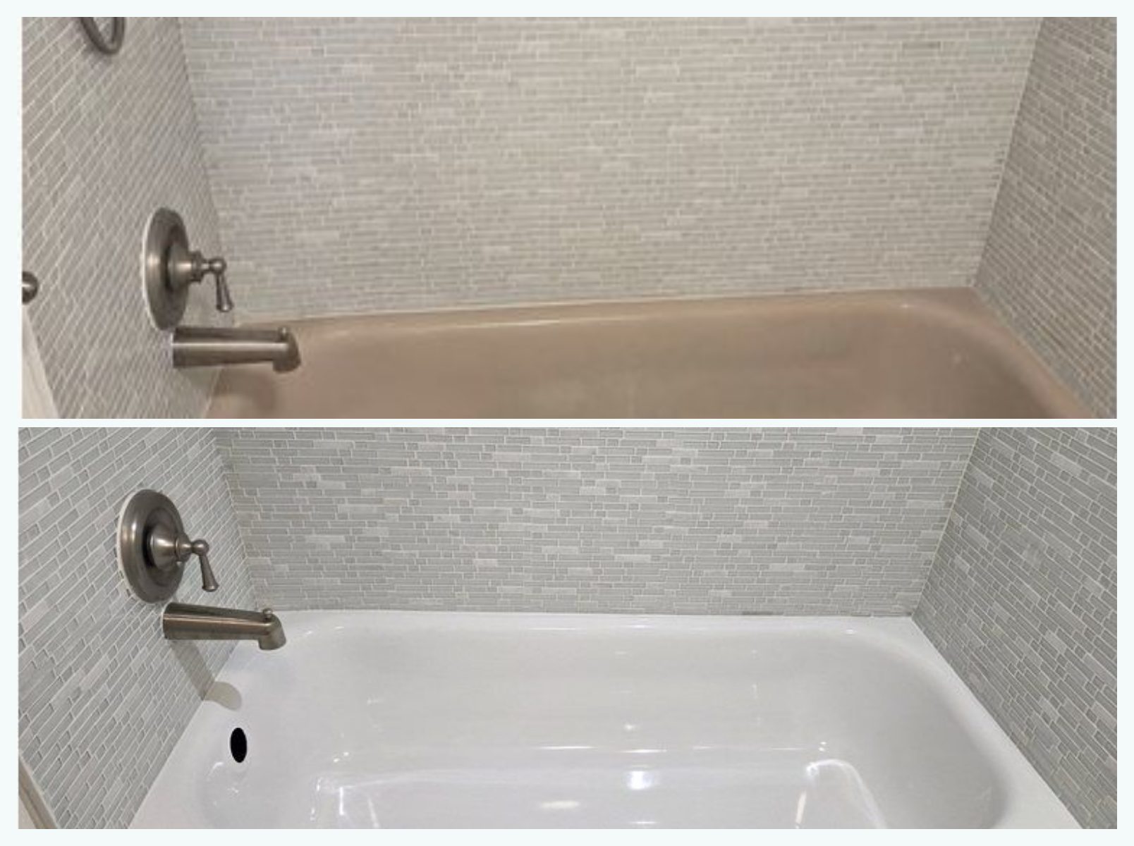 Bathtub refinishing before and after