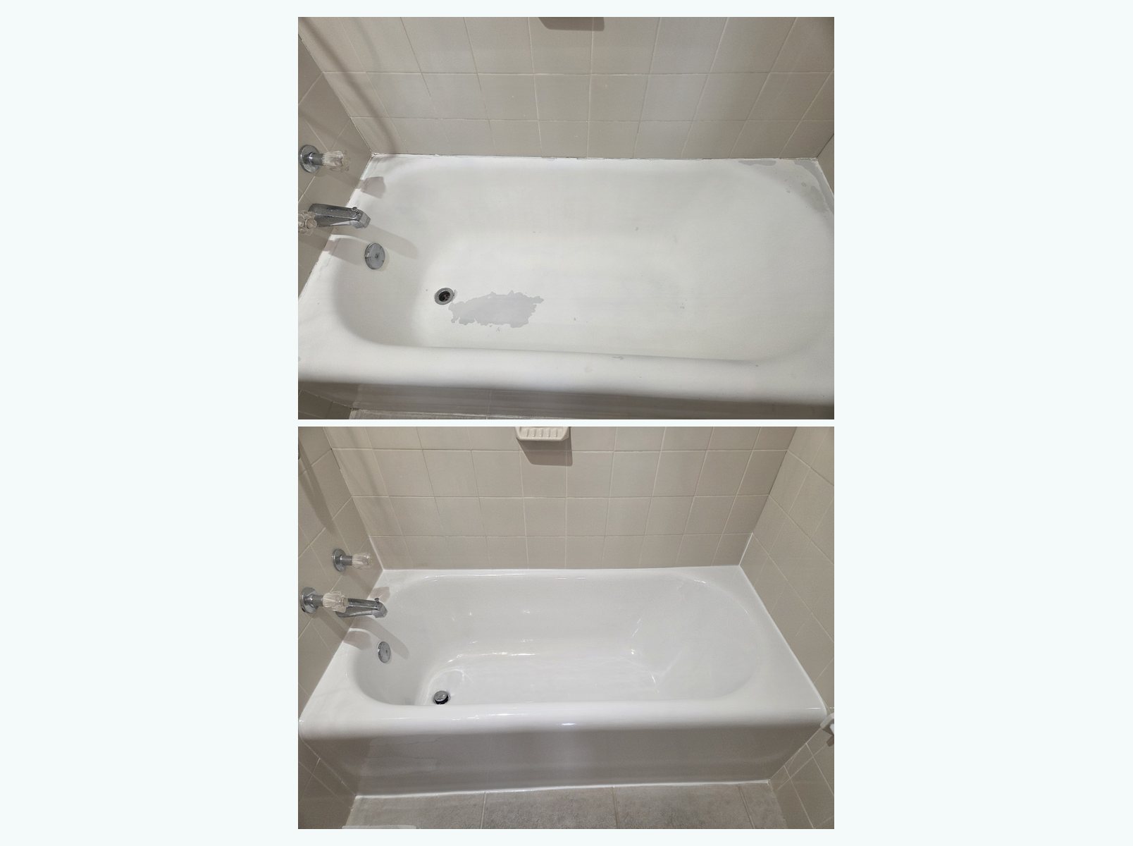 Bathtub refinishing before and after