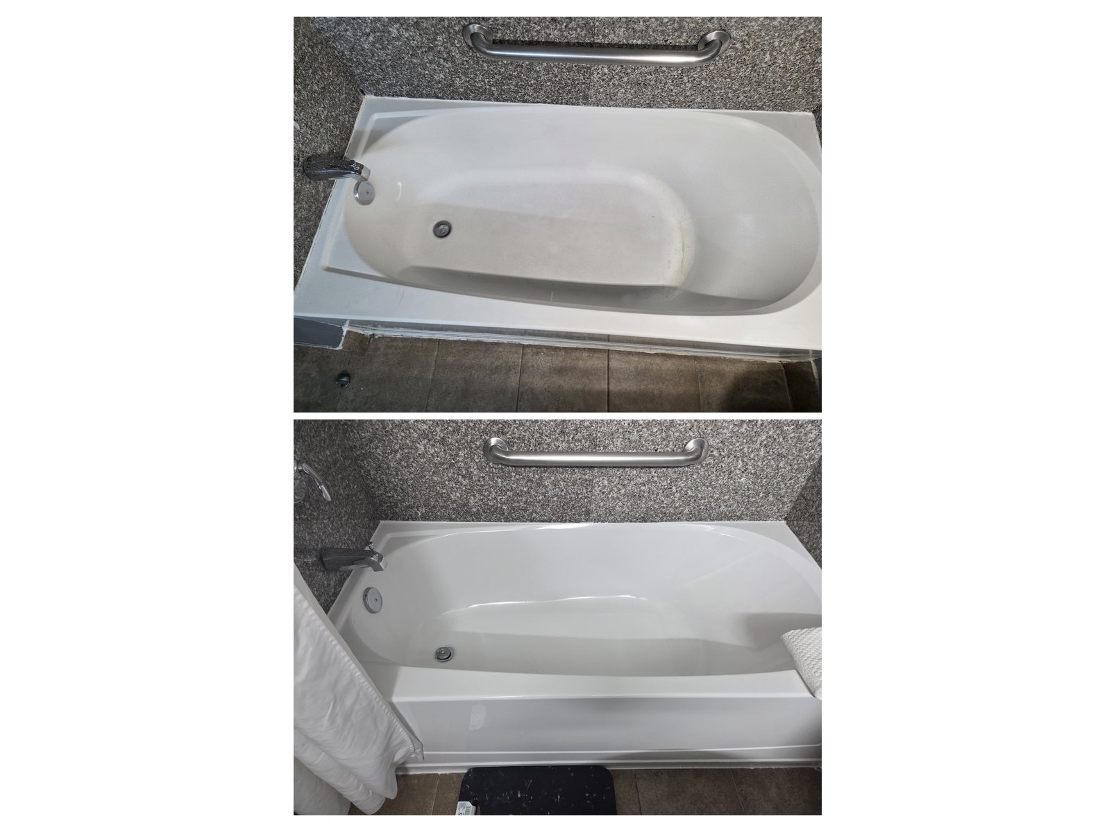 Bathtub refinishing before and after