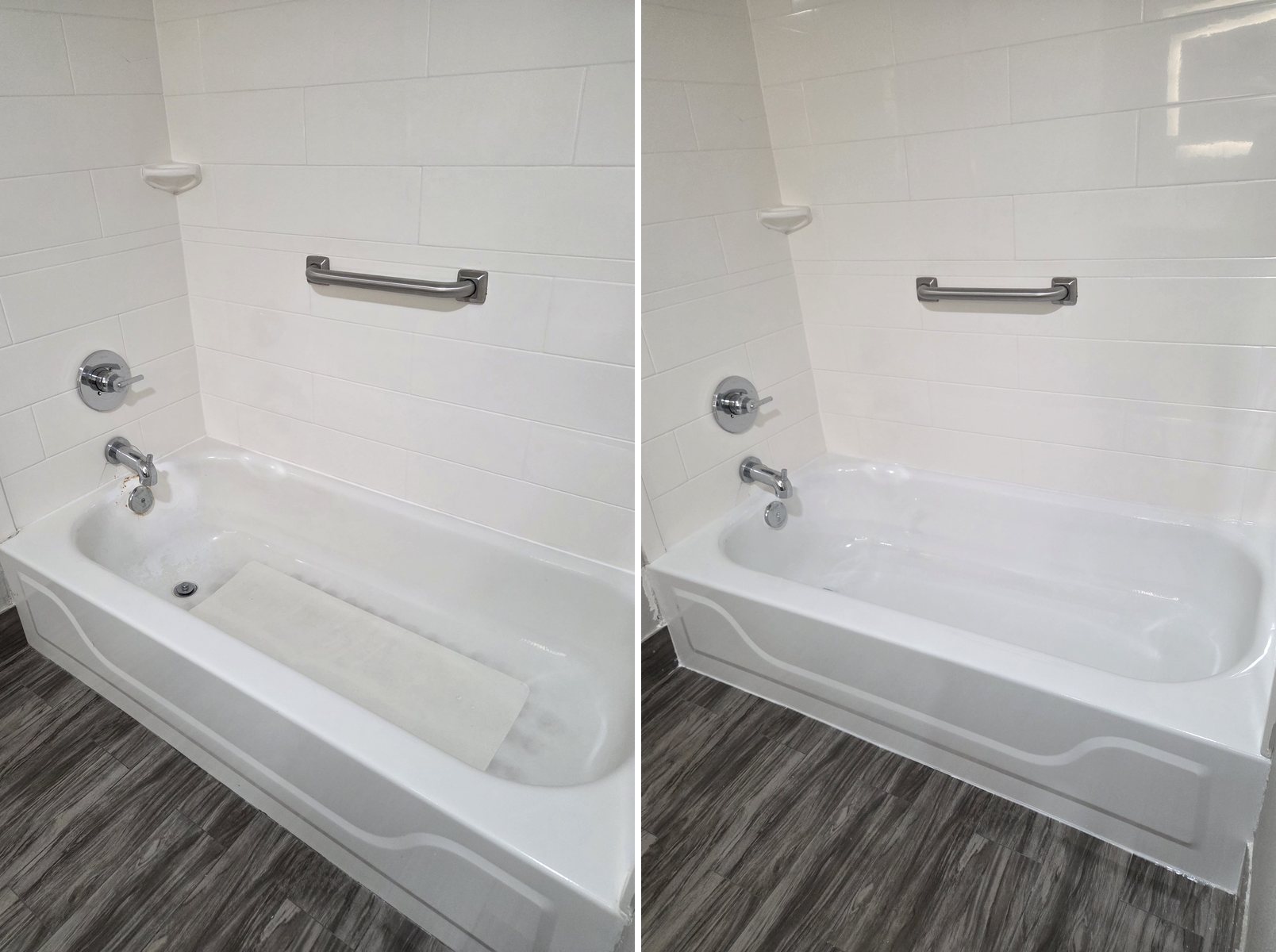 Bathtub refinishing before and after
