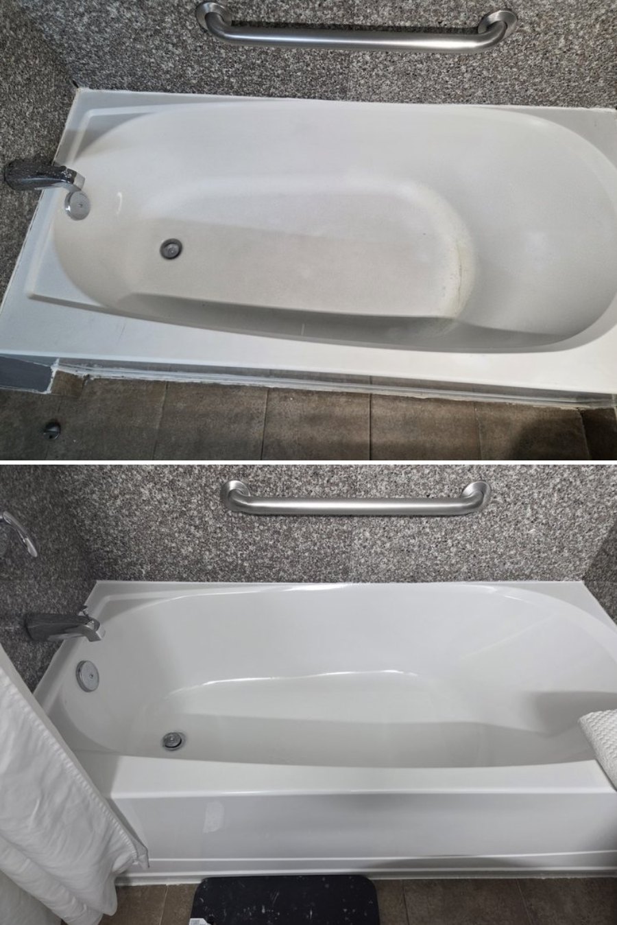 Bathtub refinishing before and after